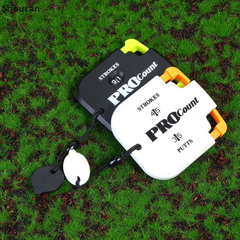 (niangben888) Mini Handy Golf Shot Count Stroke Putt Score Counter Two Digrees Scoring Keeper [ใหม่]