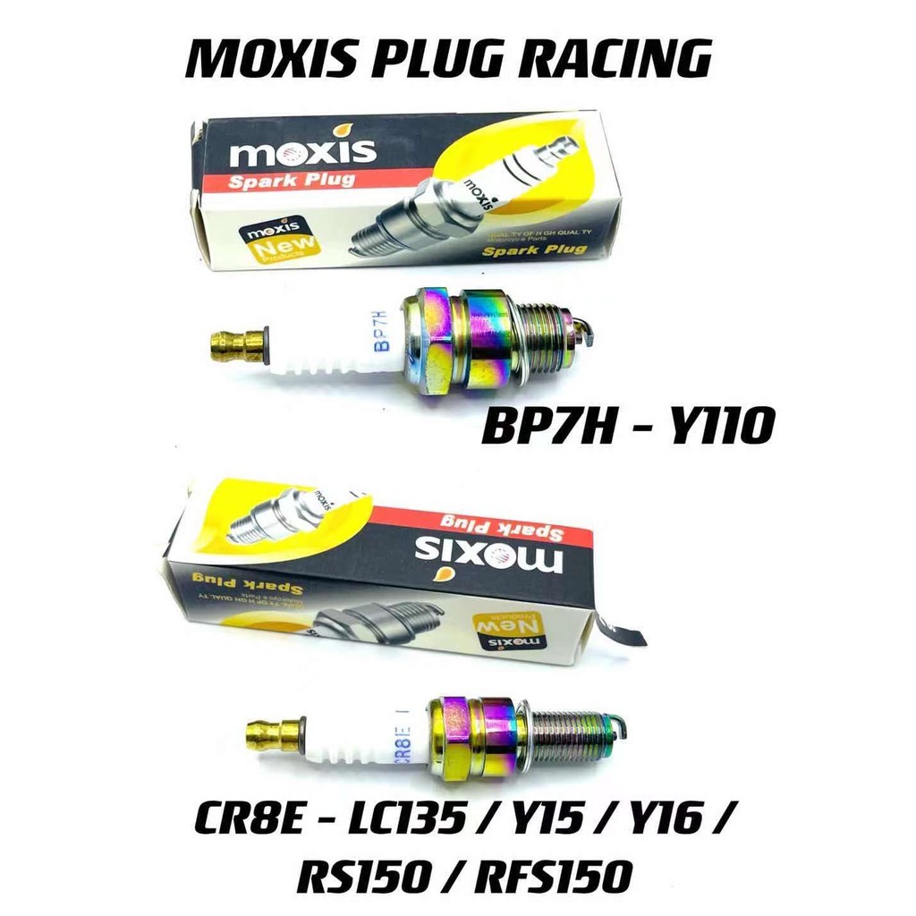 POWER MOXIS PLUG RACING C7HSA BP7H CR8E D8EA สําหรับ Y110 LC135 Y15 Y16 RS 150 RFS 150 VF3 FZ150 SPA