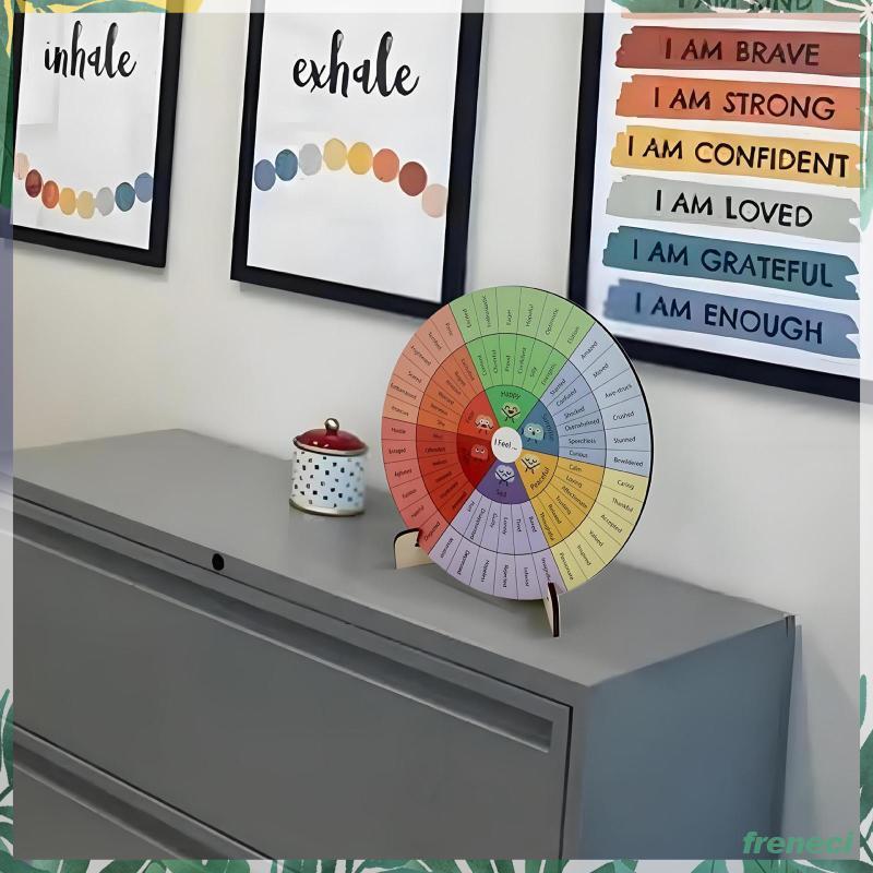 [Freneci] Feeling Wheel โต๊ะทํางาน ตกแต่ง แผนภูมิล้ออารมณ์ 6 นิ้ว สําหรับของขวัญในบ้าน ห้องนอน โรงเร