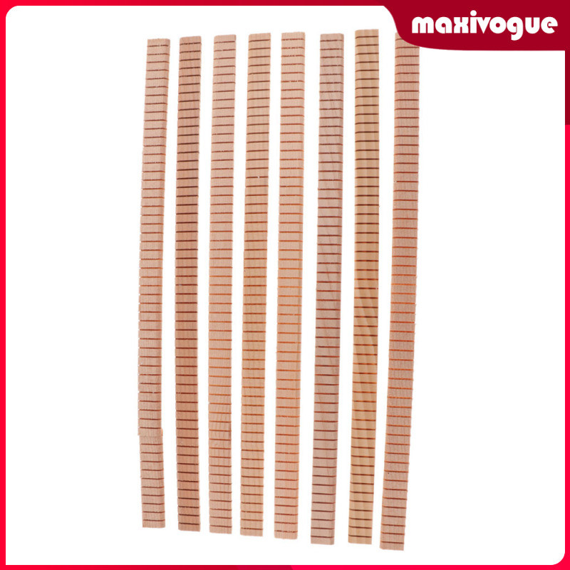 [Maxivogue] 8 ชิ้น Spruce Guitar Binding Purfling Strip Edge Guitar Inlay Parts