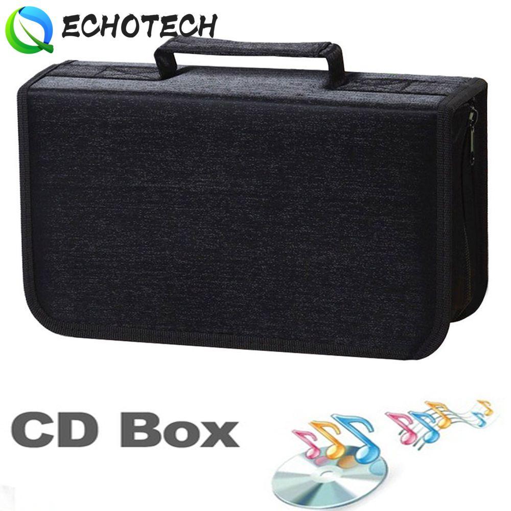 ECHOTECH Organizer แบบพกพาทนทานกรณีรวบรวมอัลบั้ม CD DVD VCD Holder