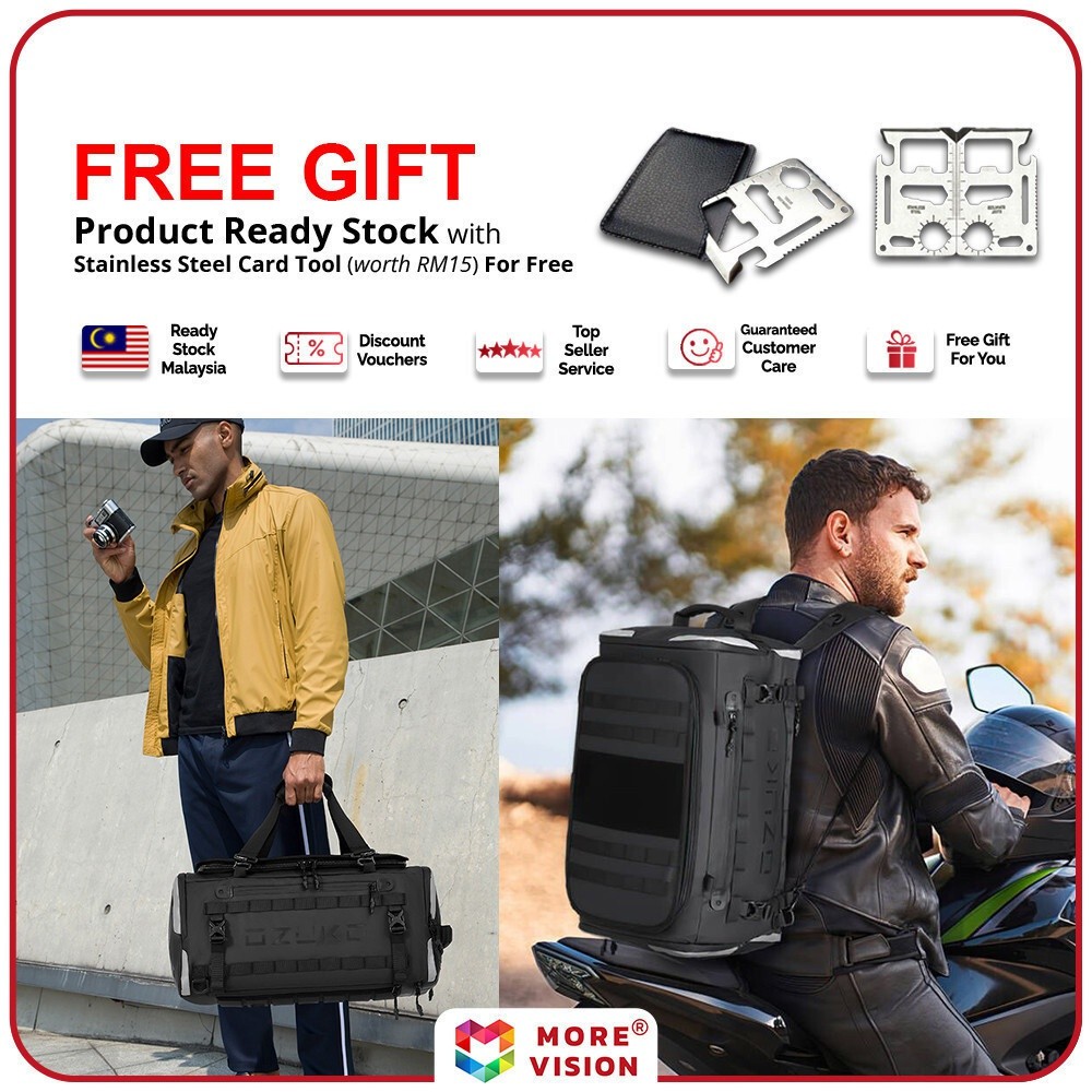 OZUKO Large Capacity Convertible Duffel Backpack Travel Bag Multifunction Outdoor Weekender Beg Wate