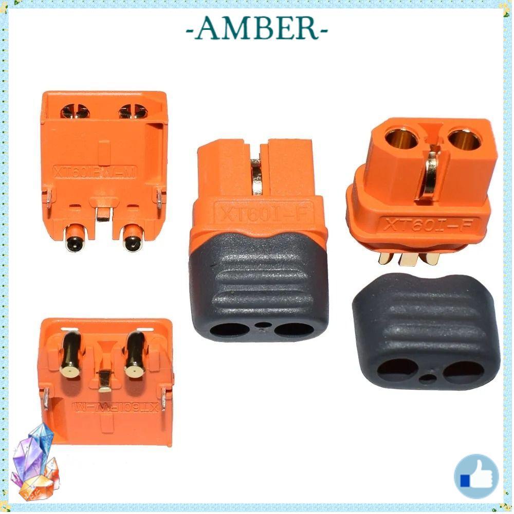 AMBER XT60I-F XT60I-PW 2 + 1 ปลั๊ก,ชิ้นส่วนทองเหลือง 2 + 1 Connector สัญญาณ Pin ปลั๊กสัญญาณอุปกรณ์เส