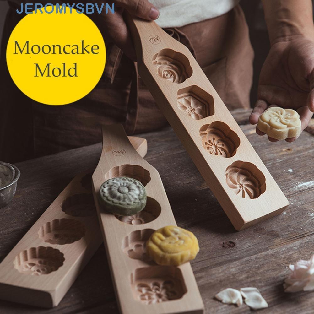 JEROMYSB Maamoul Form Oriental Wood Baking Kitchen Moon Cake Mould