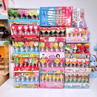 อมยิ้มการ์ตูนมีหลายลาย อมยิ้มผลไม้ [1 กล่อง 30 ชิ้น]