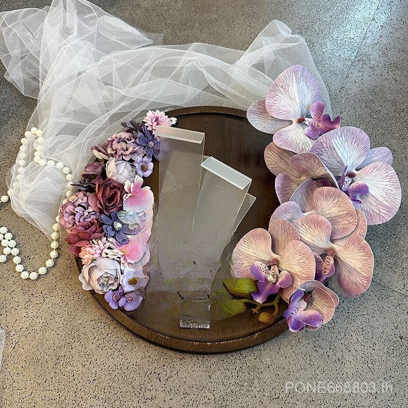 สไตล์จีนโบราณรอบถาดรองเท้าแต่งงานขาตั้ง Pick-up เกม Props งานแต่งงาน Photo Handy เครื่องมือรองเท้า M