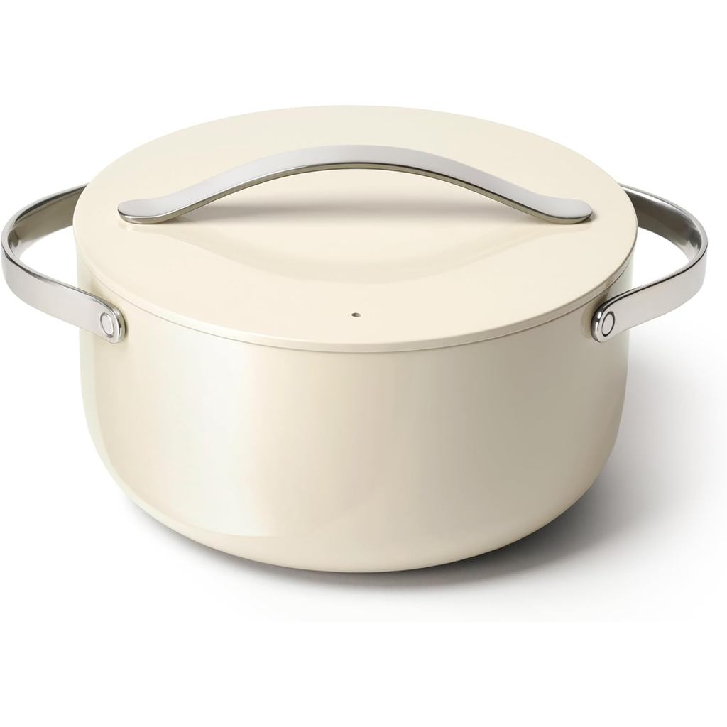 Caraway Dutch Oven Pot with Lid (6.5 qt, 10.5") - เคลือบเซรามิกไม่ติด - ปราศจากสารเคมีตลอดกาล - เตาอ