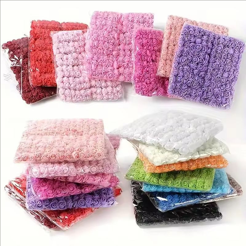 ฟองน้ำตุ๊กตาหมีกุหลาบทอยขนาดเล็ก สำหรับประดับตกแต่งและงานฝีมือ