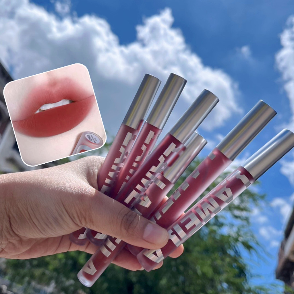 SR-shop :ลิปสติก-มี 6 สี ลิปทินท์ไม่ติดแมส เนื้อแมตต์ เนื้อแมตต์กํามะหยี่ ลิปลิปเนื้อเวลเวท มีหลายสีให้เลือก 