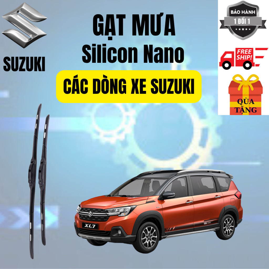 ที่ปัดน้ําฝนรถยนต์ SUZUKI: XL7, ERTIGA, CIAZ, SWIFT, VITARA, VALVE... ใบมีดซิลิโคน NANO ทําความสะอาด