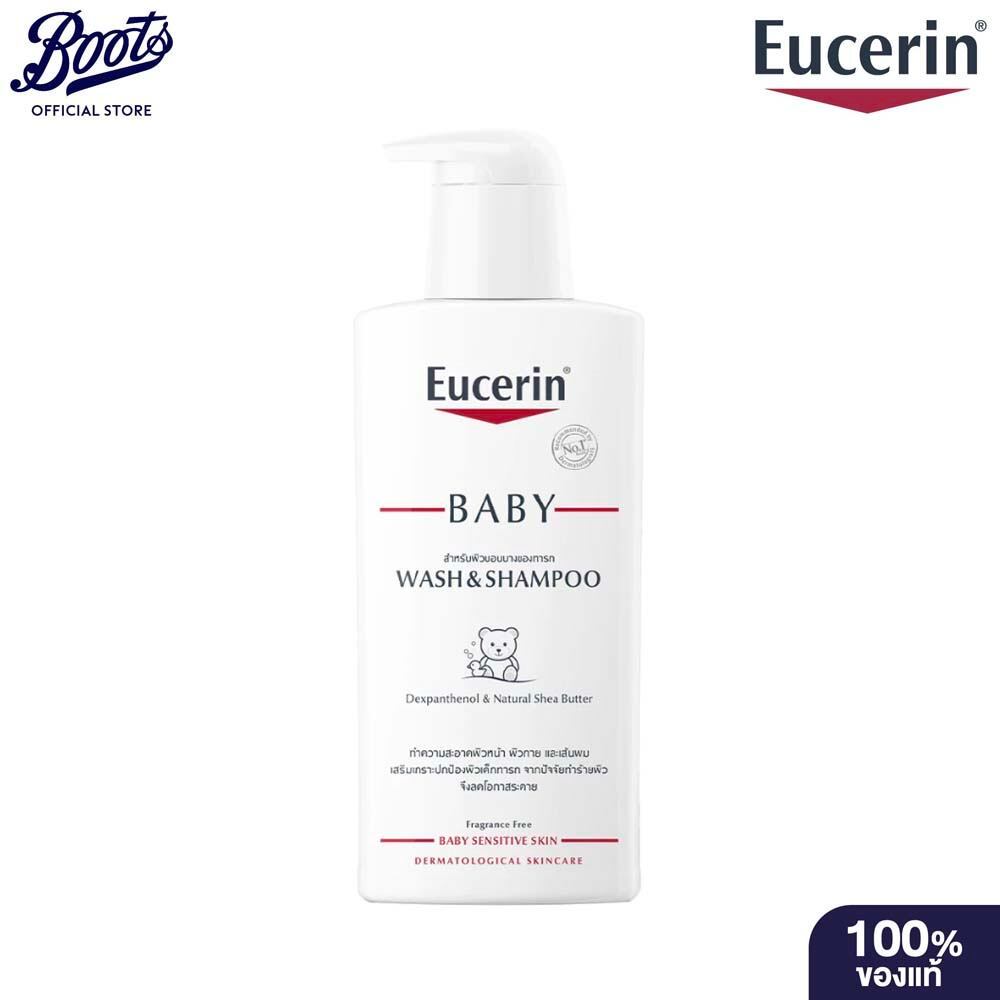 Eucerin Baby Wash & Shampoo 400ML ยูเซอริน เบบี้วอช แอนด์ แชมพู 400มล