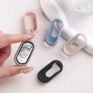 กรณีซิลิโคน for Xiaomi Mi Smart Band 10 9 8 อุปกรณ์ป้องกันหน้าจอรองยางอ่อนอุปกรณ์ครอบกันชน for Mi Band 10 9 8 NFC