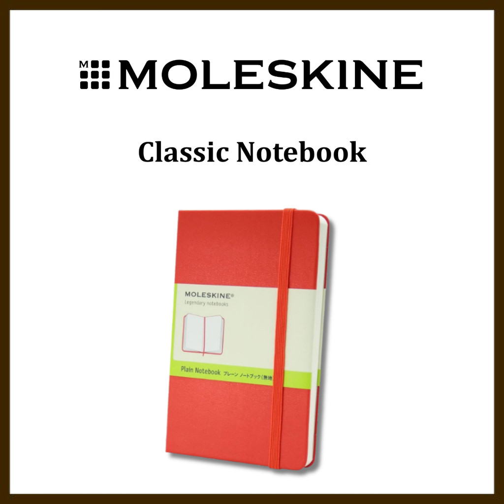 Moleskine Color Notebook Hard Plain Pocket QP012R Red
