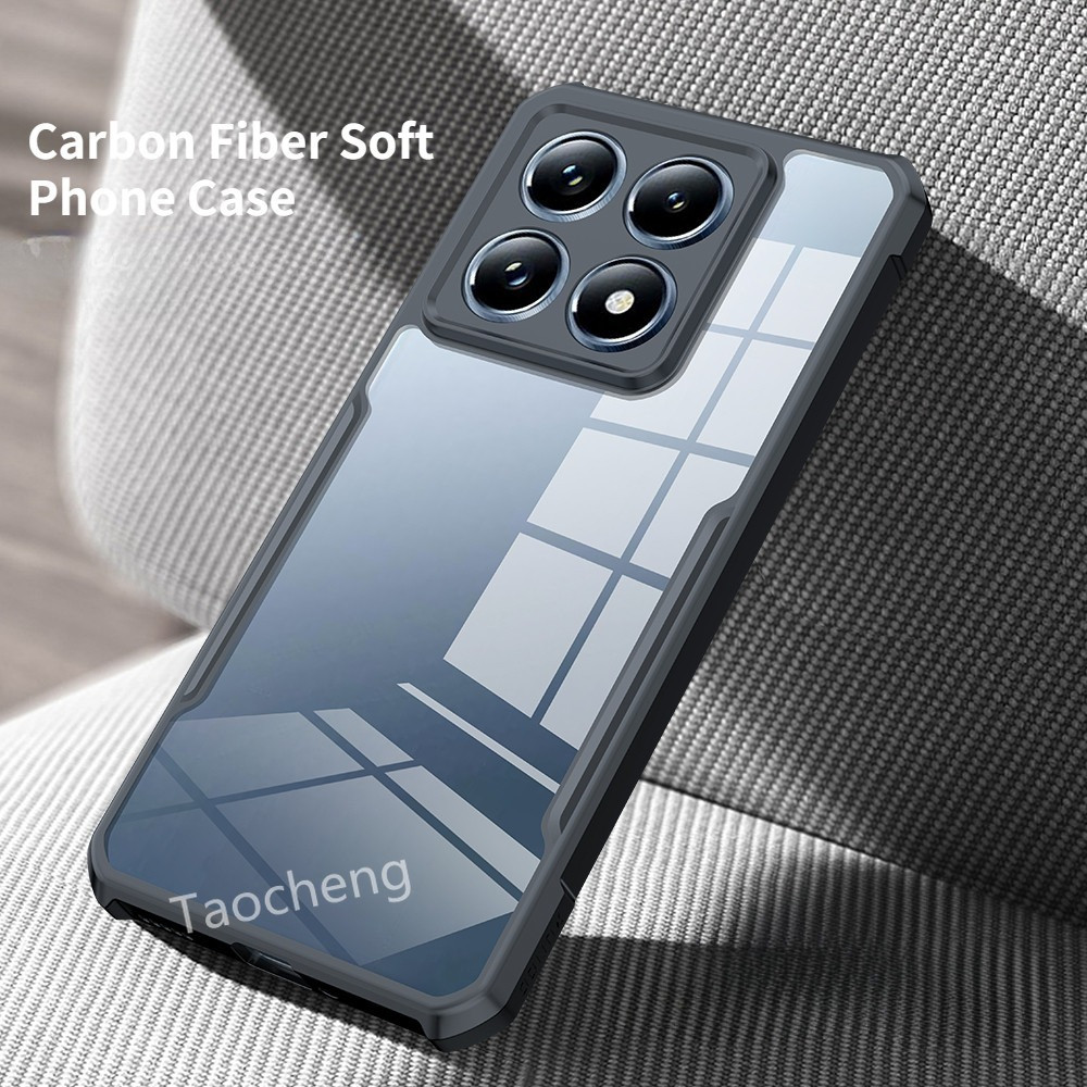 เคสโทรศัพท์ซิลิโคนอ่อนนุ่มสําหรับ Xiaomi 15T 15 T Pro 15TPro 5G 2025 อะคริลิค TPU ใสปลอกแฟชั่นคู่ประเภทป้องกันปกหลัง