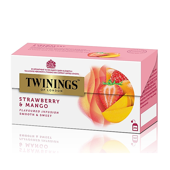Twinings Strawberry & Mango Tea ชาทไวนิงส์ สตรอเบอร์รี่&แมงโก้