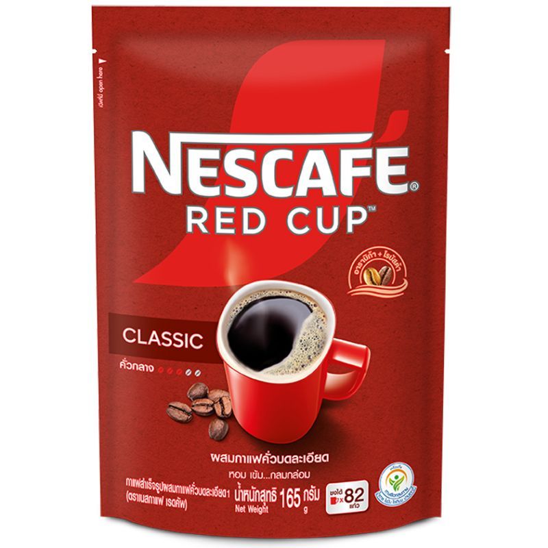 เนสกาแฟเรดคัพกาแฟสำเร็จรูปผสมกาแฟคั่วบดละเอียด 360กรัม NescafeRedCupInstantCoffee360g [หมายเลขบาร์โค้ด 8850124079404 ]