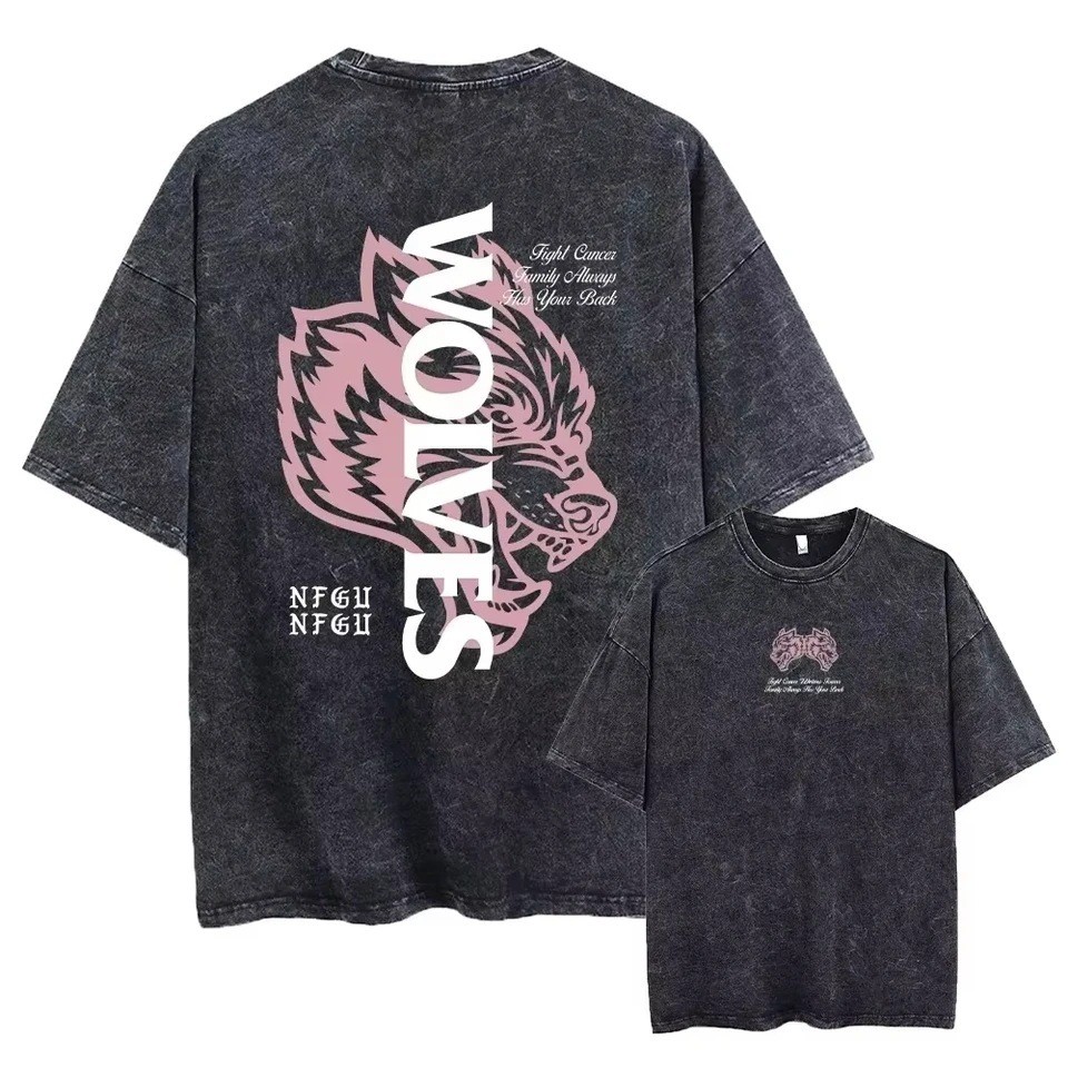 2025 Darc Wolves Sports Retro Washed t-Shirt Gym Health