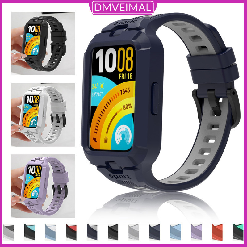 สายรัดกรณีซิลิโคน for Smart Watch Huawei Band 11 / Huawei Band 11 Pro อุปกรณ์ปกป้องหน้าจอกีฬา for Huawei Band 11