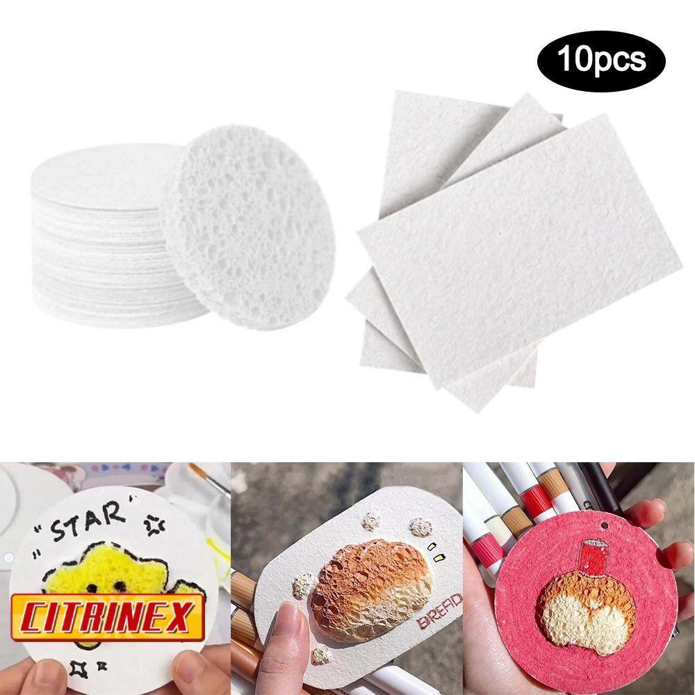 CITRINEX 10 ชิ้นกระดาษภาพวาดเนื้อ,หัตถกรรมของเล่นเพื่อการศึกษากระดาษเนื้อพอง,มัลติฟังก์ชั่โฟม Magic Drawing เครื่องมือสําหรับเด็ก