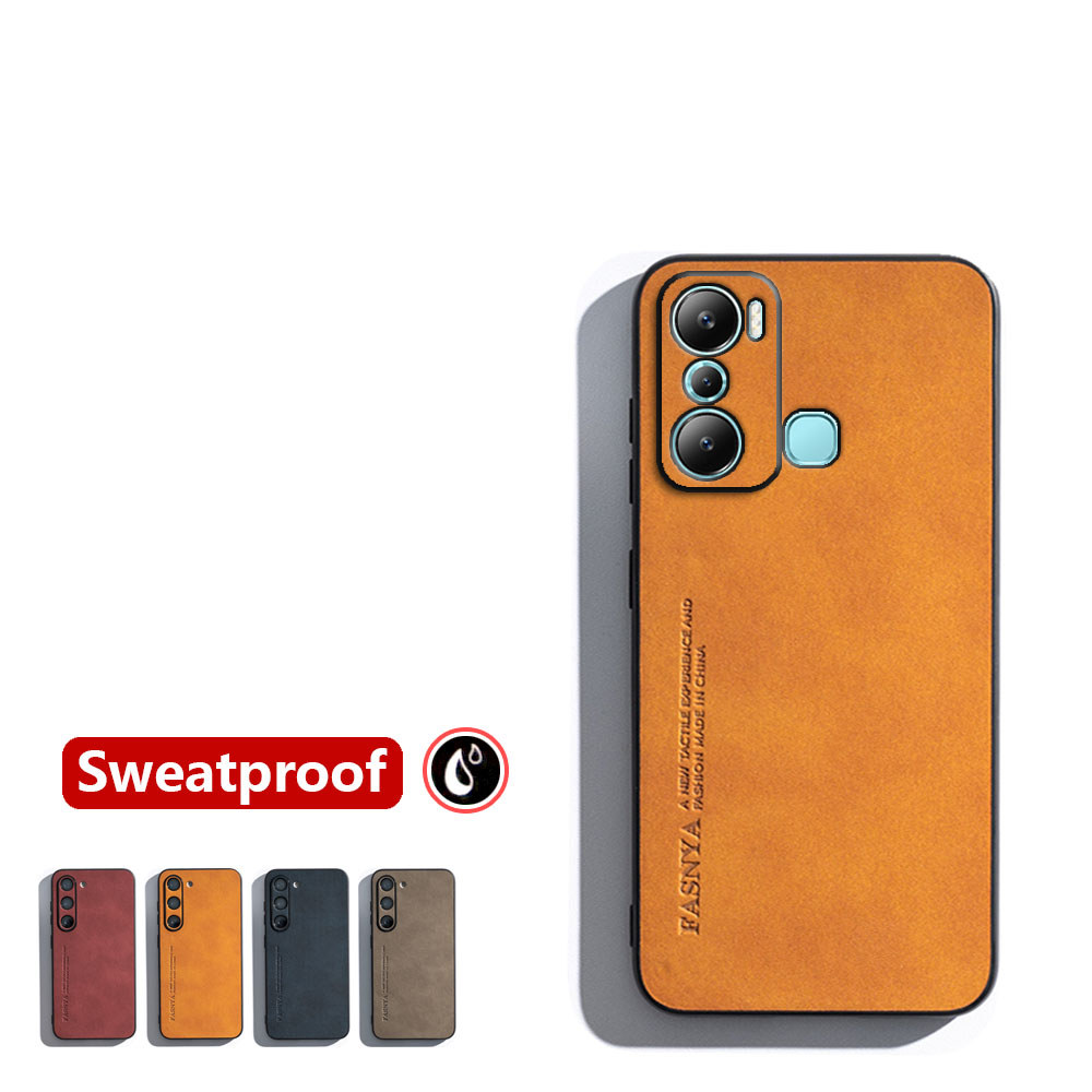 สําหรับ Infinix Hot 20i 12i X665C X665E X665B X665 Skin-sensation Elegance Retro หนังเคสโทรศัพท์ลื่น