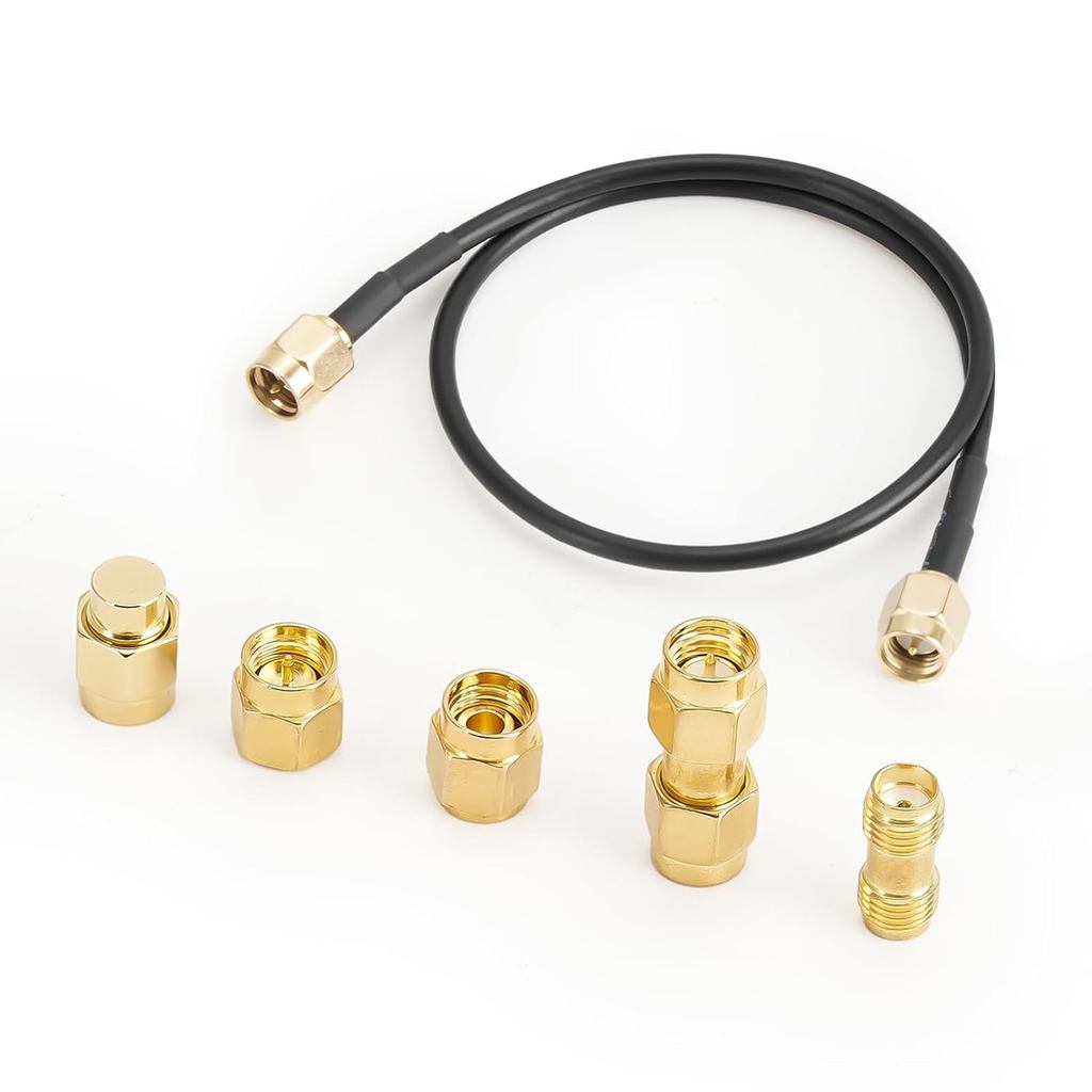 Seesii 6 ชิ้น SMA Calibration ชุดสําหรับ NanoVNA H H4 F V2 V3 SAA Mini1300 PS100 Vector Network Anal