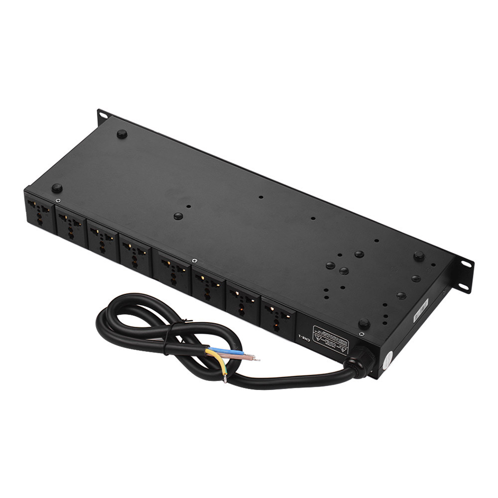 Meihe VS-1028 10-outlet Rack Mount Power Sequence Controller Conditioner Surge Protector Supply Regu