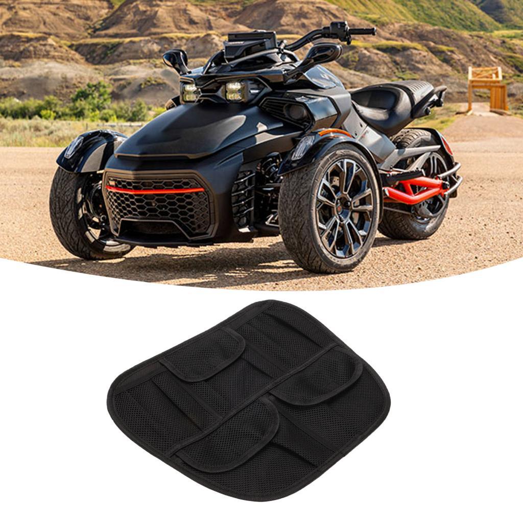 Geneth-TH ด้านหน้า Trunk Lid Organizer สำหรับ Spyder F3 F3S F3T F3LT 2015-2024 5 กระเป๋าตาข่าย Frunk