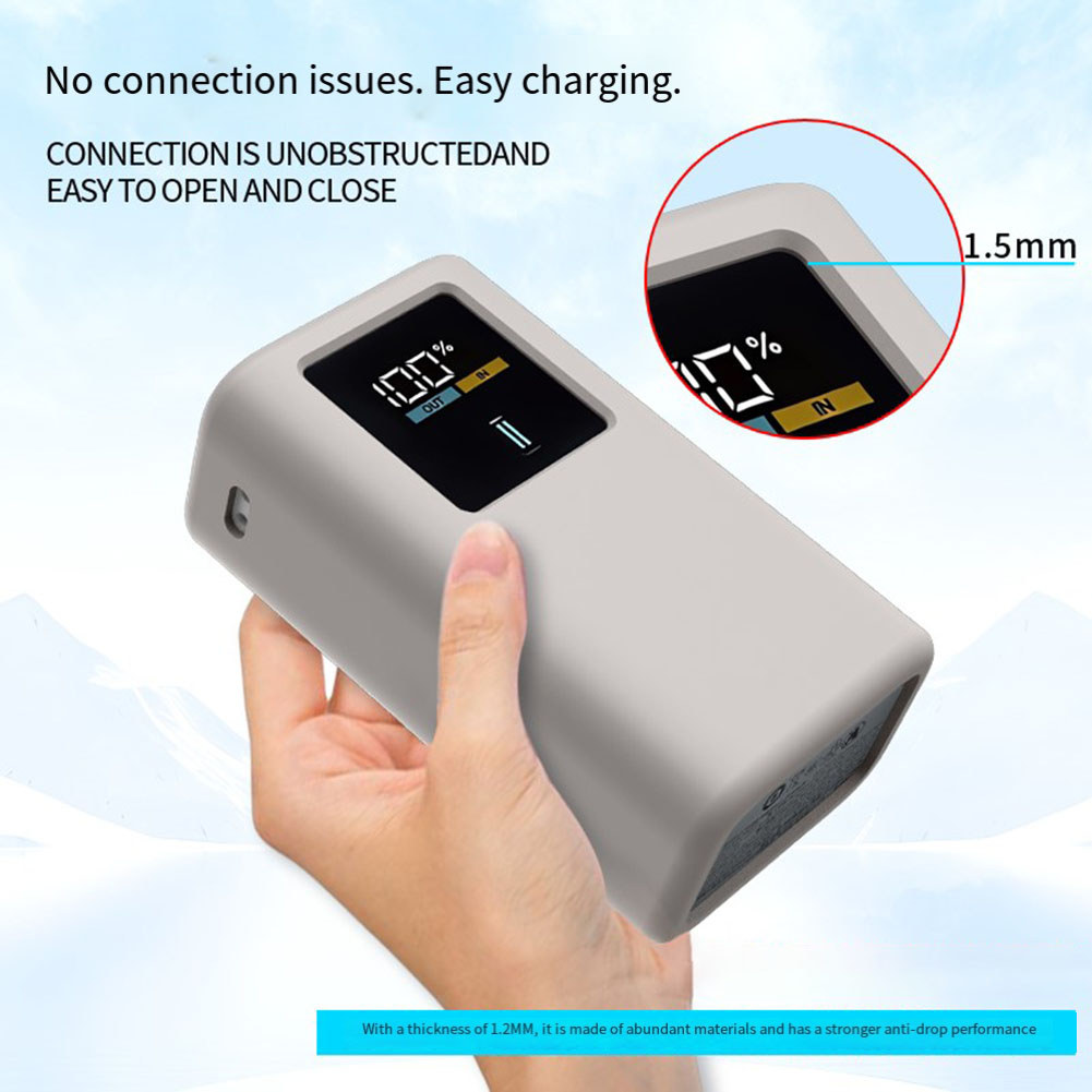 【SWTDRM】Protective Silicone Case for CUKTECH 10 Mini Power Bank Lightweight and Washable