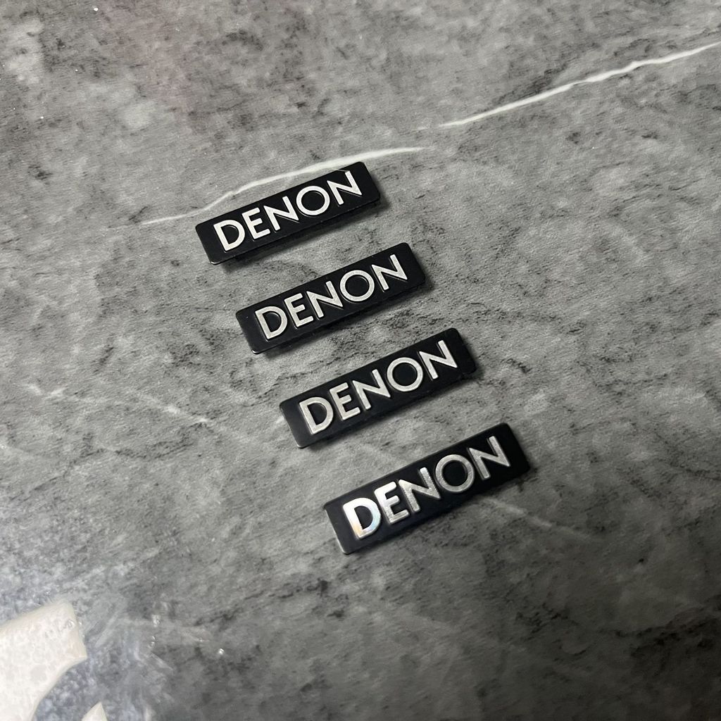 เหมาะสําหรับ DENON DENON สติกเกอร์เสียงรถสติกเกอร์โลหะสติกเกอร์ตกแต่งเสียงไฮไฟโฮมเธียเตอร์ JDOV