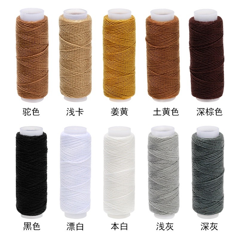 10 สี 203 ด้ายเดนิม ด้ายเย็บผ้าโพลีเอสเตอร์ ด้ายเจดีย์