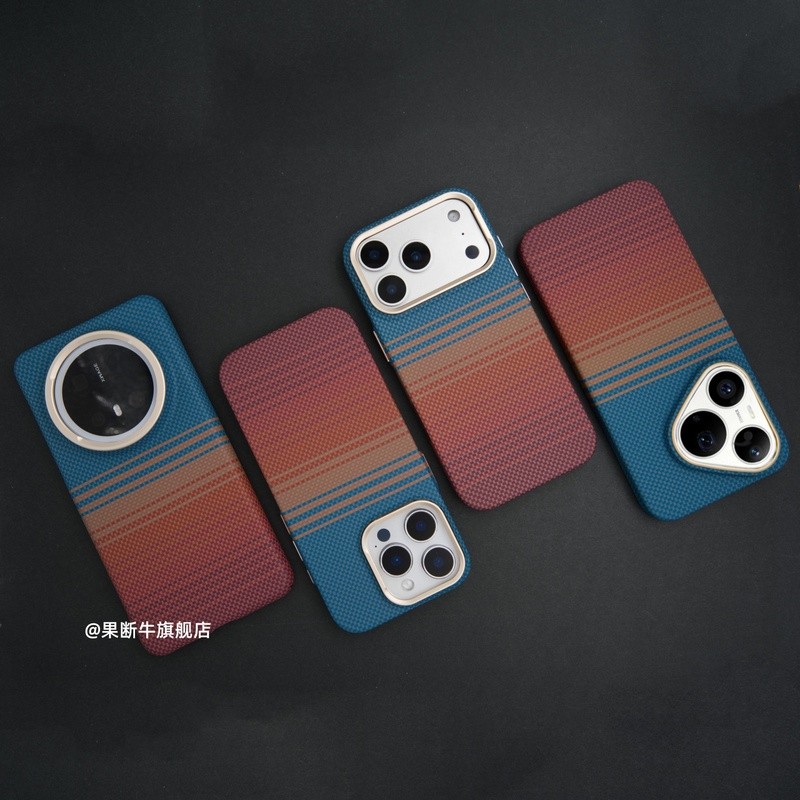 รูปแบบเคฟล่าร์ [Neon California Old Dream] เหมาะสําหรับ Apple 17promax เคสโทรศัพท์ Magnetic Mate80pr