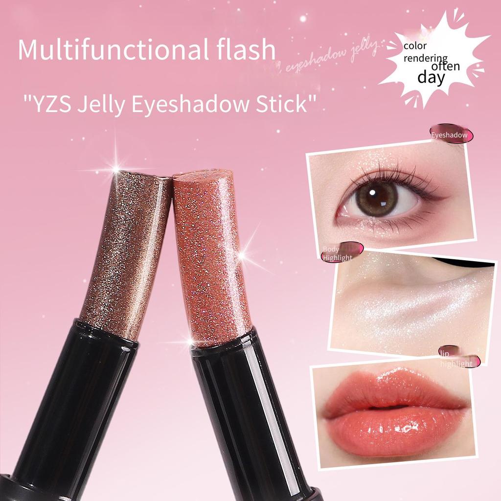 READY STOCKYZS Jelly Eyeshadow Stick Pearlescent Glitter Contour Highlight Beginner Lazy Multi Use H