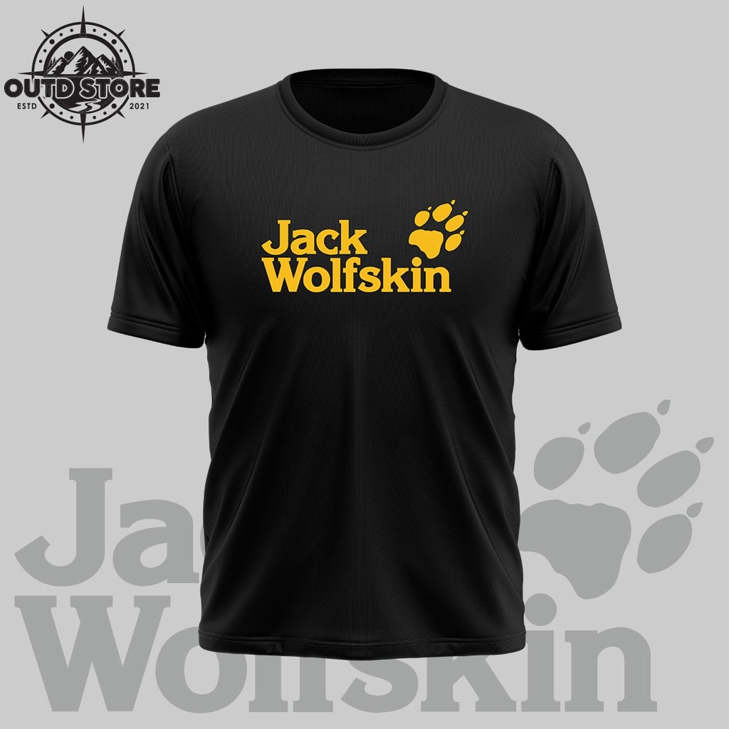 011 เสื้อยืด Va Jack Wolfskin Baju Jack Wolfskin (เสื้อยืดไมโครไฟเบอร์) เสื้อยืดกลางแจ้ง เดินป่า