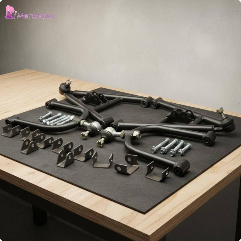 [Menolana] Go Kart ชุดดูดซับแรงกระแทกด้านหน้าชุดแขนโลหะก่อสร้าง Go Kart Swing Arms Assembly สําหรับ 