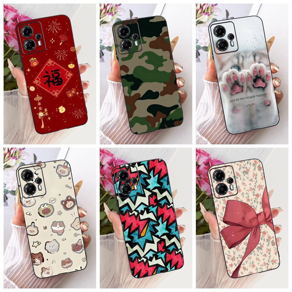 สําหรับ Moto G13 G23 XT2333-1 สําหรับ Motorola Moto G23 กรณีน่ารักการ์ตูนแฟชั่นผีเสื้อตลกทาสีปกหลัง