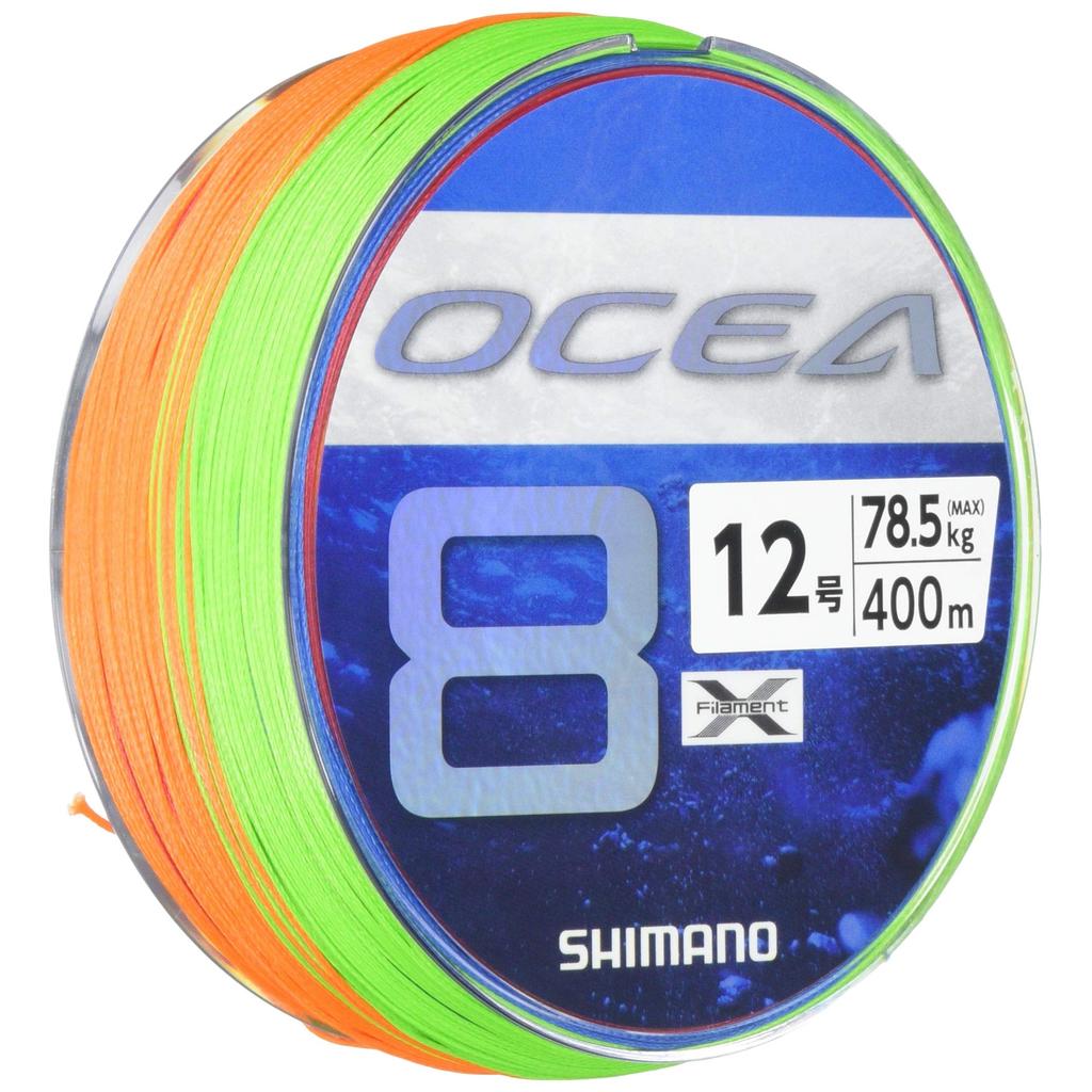 Shimano Ocia 8 Line 400m 12.0号 5 Colors LD-A81S Fishing Line 2号