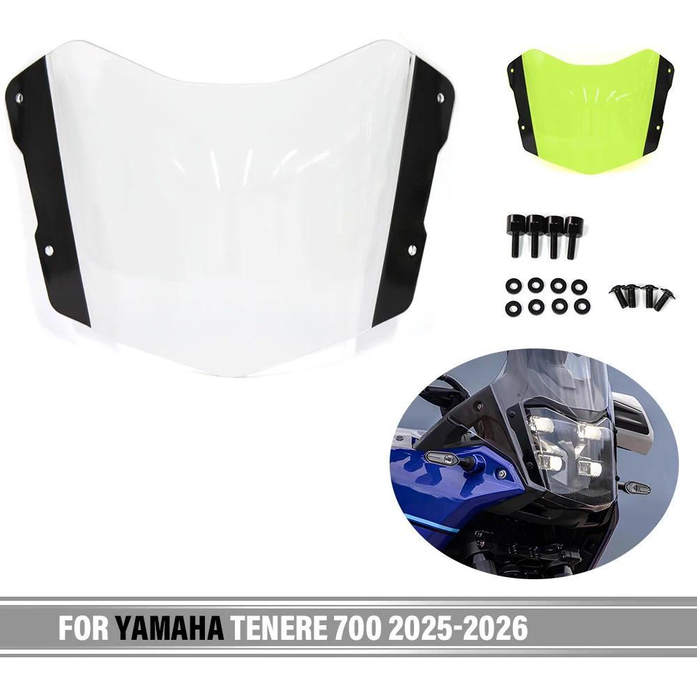 ZJ For YAMAHA Tenere 700 Tenere700 2025 2026 Motorcycle Accessories Acrylic Headlight Protector Ligh
