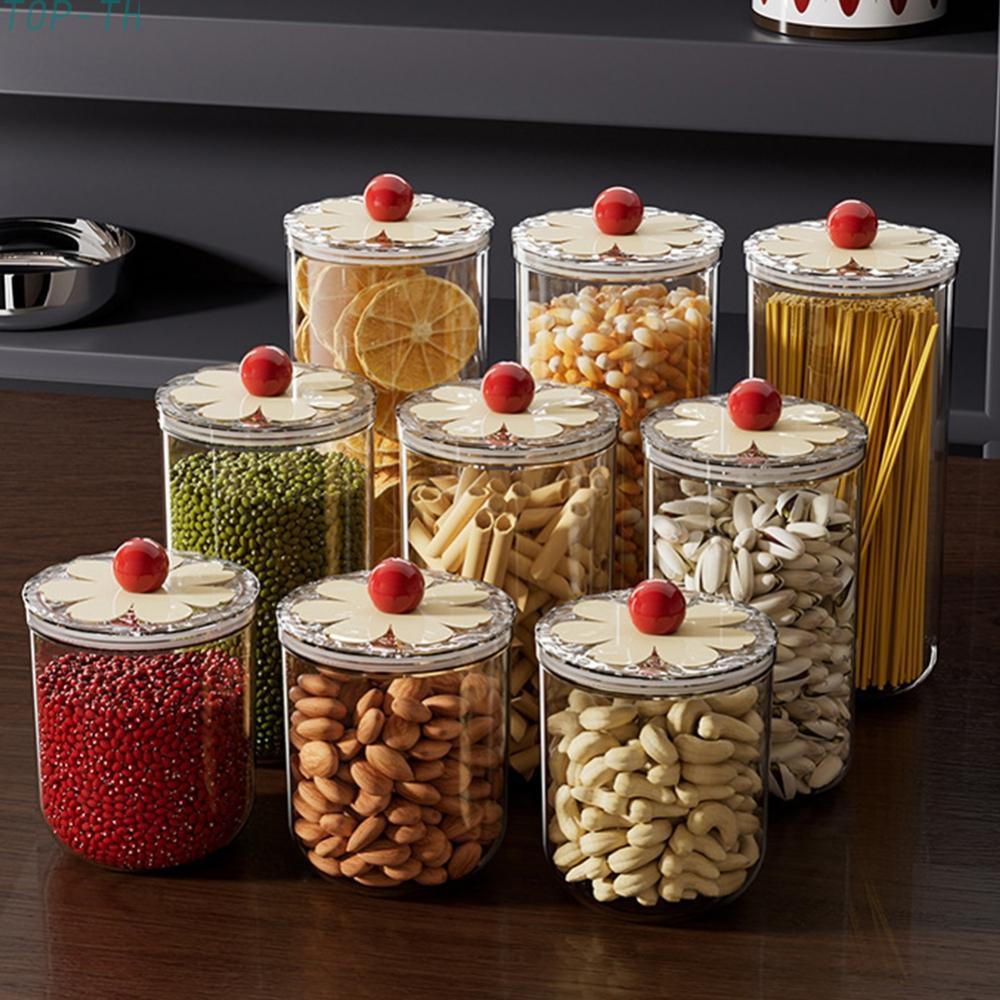 PET Storage Jar Clear Visibility Food-grade Material Food Organization Jar