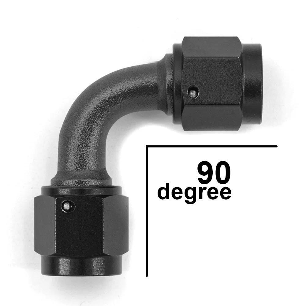 QP Universal AN6 AN8 female to AN6 AN8 AN10 female hydraulic hose elbow oil cooler fitting hose acce