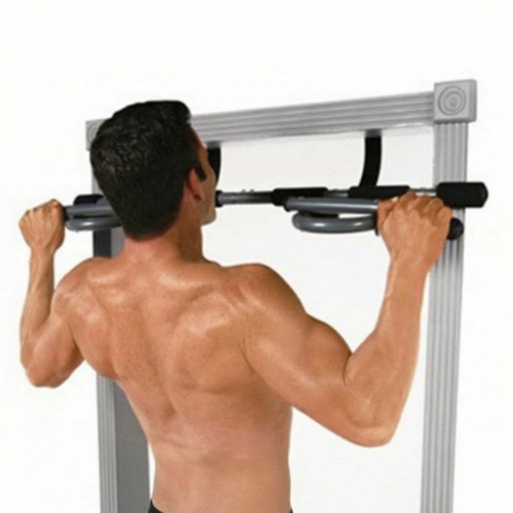 Doorway Pull up Bar เบาะ Pull-up Bar อุปกรณ์ฟิตเนส Heavy-Duty Ergonomic