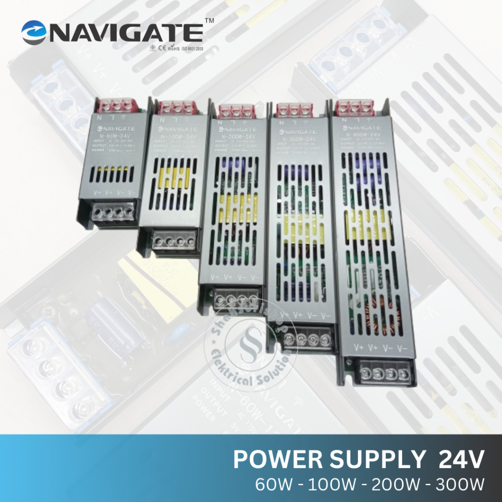 NAVIGATE 24V POWER SUPPLY BALLAST LED DRIVER 60W 100W 200W 300W 400W Strip Light Adapter