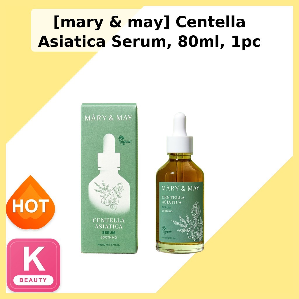[mary & may] Centella Asiatica Serum, 80ml, 1pc / Korean Centella Serum / Skin Revitalization by Seo