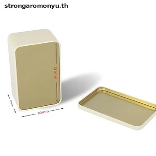 strengaromonyu 1 ชิ้นกล่องดีบุกโลหะดีบุก Jars Iron Tea Box Case Small Things Storage Box