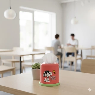 ESKIMO กล่องทิชชู่แบบม้วน กล่องทิชชู่สดใส ลาย Hello Summer สำหรับใส่ทิชชู่ แข็งแรง ทนทาน T7010