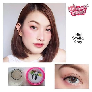 คอนแทคเลนส์ เจ้าสาว รุ่น Stella สีเทา/ตาล Gray/Brown มีค่าสายตา (0.00)-(-10.00)