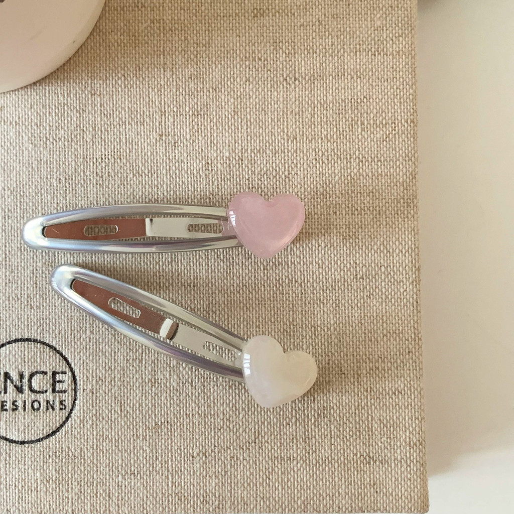 Simple All-Match Stacking Jelly Love BB Clip Daily All-Match Side Clip Bangs Clip