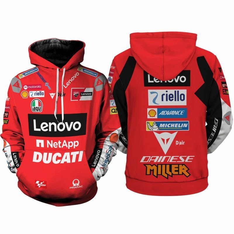 เสื้อกันหนาวมีฮู้ด Ducati Racing