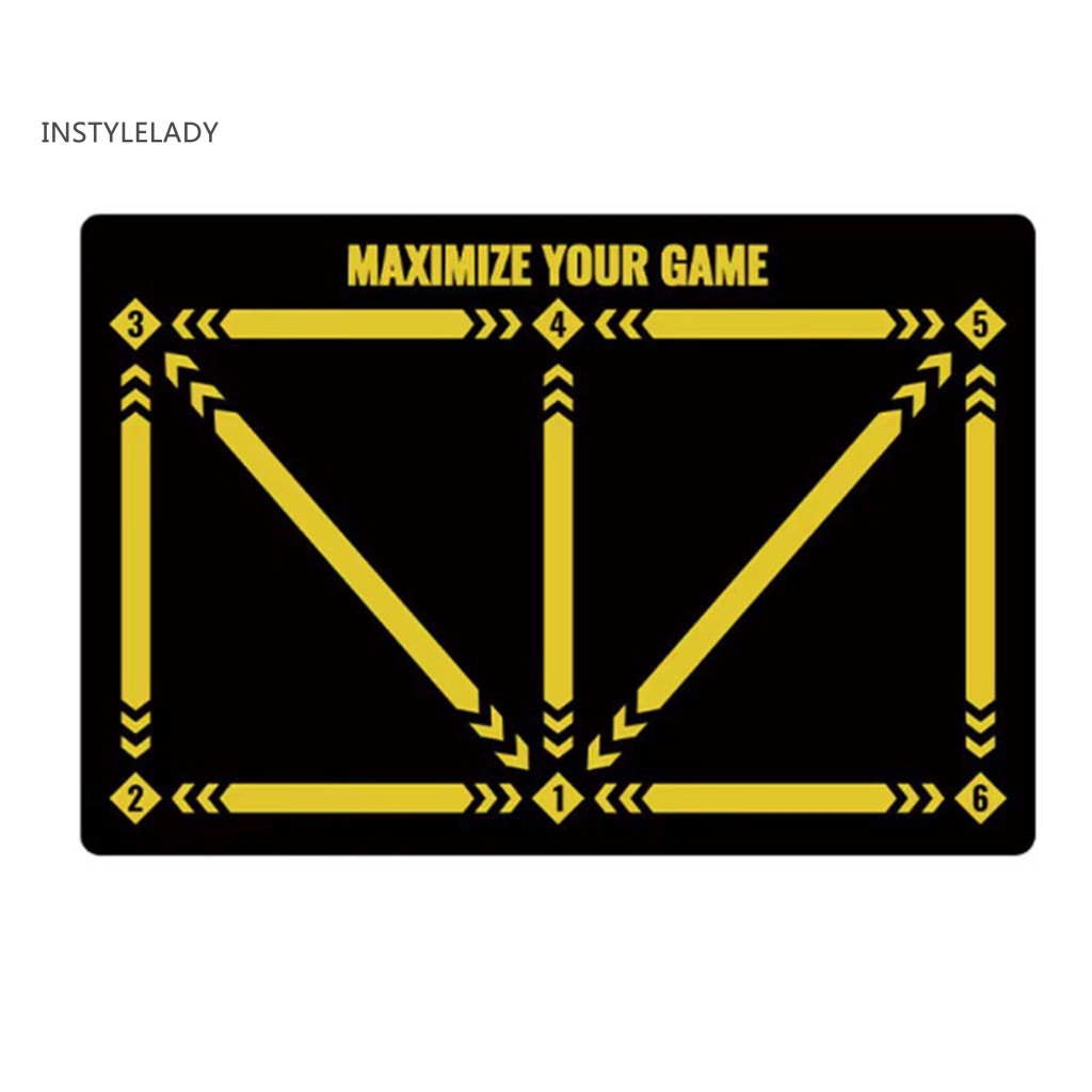 Instylelady เสื่อฝึกซ้อมฟุตบอล ฟุตบอล Footwork Agility Mat แบบพกพาลื่นฟุตบอล Footwork Mat สําหรับเด็กวัยรุ่นผู้ใหญ่ – Silent Soccer Agility Training Pad สําหรับ Dribbling
