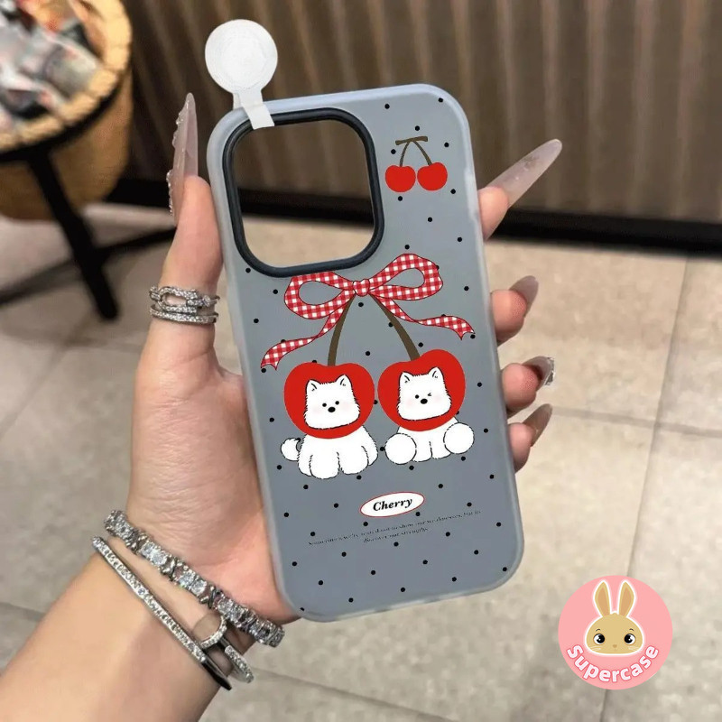 การ์ตูนเชอร์รี่สุนัขเคสโทรศัพท์สําหรับ OPPO Reno 8Z 7Z 8 6 Lite 6Z 5 4 Lite 5Z 5F 5K 4F ค้นหา X3 Lit