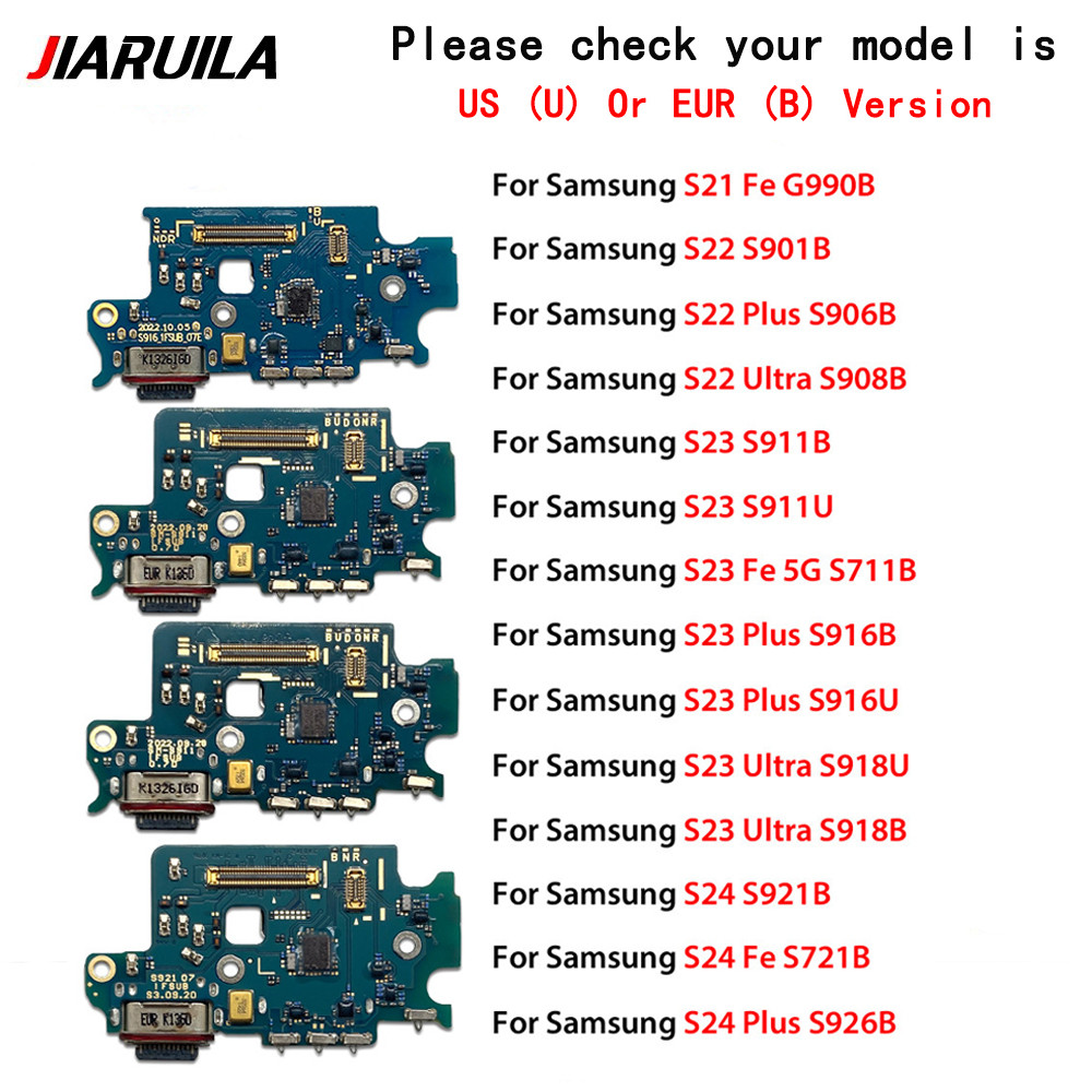 แผงชาร์จ USB สำหรับ Galaxy S24 S23 S22 Plus Ultra S21 Fe G990B S906B S901B S908B S711B S916B S916U S911 S918B S926B S921